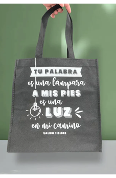 Image of Bolsa Tote Bag Negra Tú Palabra