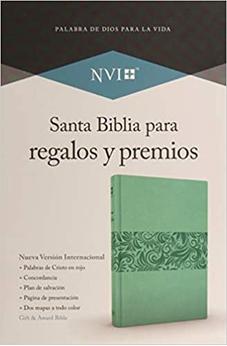 Biblia NVI para Regalos y Premios Símil Piel Azul Turquesa