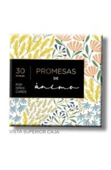Image of Promesas de Animo Cajita de 30 Tarjetas Pop Abiertas
