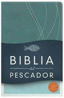 Biblia RVR 1960 Pescador Letra Grande Azul Medianoche Símil Piel