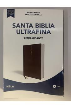 Image of Biblia NBLA Ultrafina Letra Gigante Tapa Dura Tela Gris Edicion Letra Roja