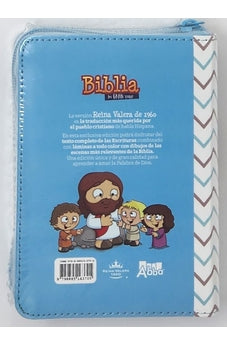 Image of Biblia RVR 1960 para Niños Mi Gran Viaje Azul Símil Piel con Cierre